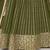BEWITCHING OLIVE SEQUINS & ZARI EMBROIDERED GEORGETTE DESIGNER BRIDAL WEDDING PARTY WEAR FESTIVAL SEMI STITCHED LEHENGA