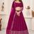 GLAMOROUS PINK SEQUINS & ZARI EMBROIDERED GEORGETTE DESIGNER BRIDAL WEDDING & PARTY WEAR FESTIVAL SEMI STITCHED LEHENGA