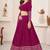 GLAMOROUS PINK SEQUINS & ZARI EMBROIDERED GEORGETTE DESIGNER BRIDAL WEDDING & PARTY WEAR FESTIVAL SEMI STITCHED LEHENGA