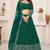 TEAL SEQUINS ZARI EMBROIDERED GEORGETTE SEMI STITCHED LEHENGA