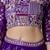 PURPLE SEQUINS THREAD EMBROIDERED GEORGETTE SEMI STITCHED LEHENGA