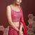 BEWITCHING PINK DIGITAL PRINT AND SEQUINS EMBROIDERY WITH REAL MIRROR CHINNON SILK FESTIVAL DESIGNER LEHENGA CHOLI