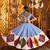 SKY BLUE VISCOSE COTTON THREAD EMBROIDERED MIRROR WORK STITCHED lehenga choli