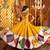 MUSTARD YELLOW  VISCOSE COTTON THREAD EMBROIDERED MIRROR WORK STITCHED lehenga choli