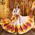 WHITE VISCOSE COTTON THREAD EMBROIDERED MIRROR WORK STITCHED lehenga choli