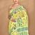 yellow cotton dhakai jamdani handloom saree with blouse