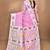 pink cotton dhakai jamdani handloom saree with blouse