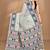 grey cotton dhakai jamdani handloom saree with blouse