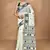 off white cotton dhakai jamdani handloom saree with blouse