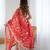 Orange And Red Silk Embroidery Dori Sequins Work Lehenga choli