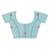 blue Cotton Dhakai Jamdani Handloom Saree With Blouse