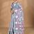 blue Cotton Dhakai Jamdani Handloom Saree With Blouse