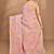 pink Cotton Dhakai Jamdani Handloom Saree With Blouse