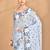 grey Cotton Dhakai Jamdani Handloom Saree With Blouse