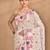 beige Cotton Dhakai Jamdani Handloom Saree With Blouse