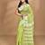 green Cotton Dhakai Jamdani Handloom Saree With Blouse