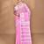 Pink Cotton Dhakai Jamdani Handloom Saree With Blouse
