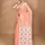 peach Cotton Dhakai Jamdani Handloom Saree With Blouse