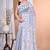grey Cotton Dhakai Jamdani Handloom Saree With Blouse