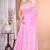 Pink Cotton Dhakai Jamdani Handloom Saree With Blouse