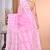 Pink Cotton Dhakai Jamdani Handloom Saree With Blouse