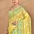 yellow Cotton Dhakai Jamdani Handloom Saree With Blouse