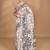 beige Cotton Dhakai Jamdani Handloom Saree With Blouse