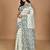 Cream Cotton Dhakai Jamdani Handloom Saree With Blouse