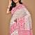 off white Cotton Dhakai Jamdani Handloom Saree With Blouse