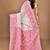 off white Cotton Dhakai Jamdani Handloom Saree With Blouse