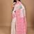 off white Cotton Dhakai Jamdani Handloom Saree With Blouse