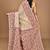 beige Cotton Dhakai Jamdani Handloom Saree With Blouse