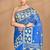 blue Cotton Dhakai Jamdani Handloom Saree With Blouse