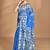 blue Cotton Dhakai Jamdani Handloom Saree With Blouse