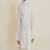 White embroidered cotton kurta pyjama