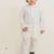 White embroidered cotton kurta pyjama