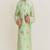 Green printed cotton kurta pyjama