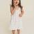 White plain cotton dress