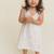 White plain cotton dress