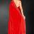 Red sequin embroidered work two tone silk saree sari