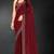 Maroon sequin embroidered work two tone silk saree sari