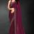 Purple sequin embroidered work two tone silk saree sari