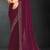 Purple sequin embroidered work two tone silk saree sari