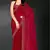 Magenta sequin embroidered work two tone silk saree sari
