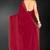 Magenta sequin embroidered work two tone silk saree sari