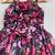 3d flower appliqe dress in soft organza