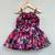 3d flower appliqe dress in soft organza