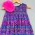 Multicolour pleated crush chevron dress