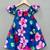 Navy floral printed dress