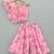 3d organza flower top with palazzo